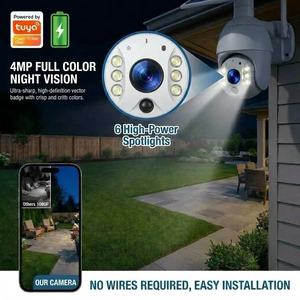 Cámara <span class=keywords><strong>de</strong></span> <span class=keywords><strong>Seguridad</strong></span> Celular 4G WiFi LTE con Energía Solar para Exteriores S10 Tuya con Panel Solar y Visión Nocturna en Color - Product Image 3