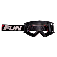 ENDURO Masque de fête anti-buée de type 18 Couleur noire/noire