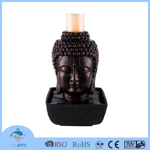 Lumière de fontaine d'intérieur en polyrésine de bouddha de bonne qualité - Product Image 1