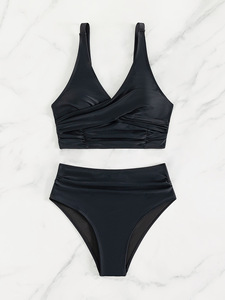 Nouveau bikini pour femmes avec armatures, maillot de bain sexy tendance, imprimé numérique, taille haute, ensemble de bikini séparé - Product Image 2