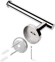 Sondoly Porte-papier hygiénique en acier inoxydable Porte-rouleau de papier hygiénique mural pour salle de bain