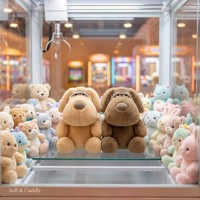 Peluches de Perro Suaves de 8 Pulgadas al por Mayor para Máquinas de Garra, Embalaje Profesional, Ahorra Gastos de Envío, Envío DDP a EE. UU.