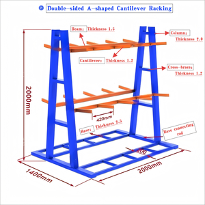 <span class=keywords><strong>Étagère</strong></span>s robustes en porte-à-faux à chevrons <span class=keywords><strong>Tube</strong></span> entrepôt de stockage <span class=keywords><strong>industriel</strong></span> matériel <span class=keywords><strong>étagère</strong></span>s empilables - Product Image 4