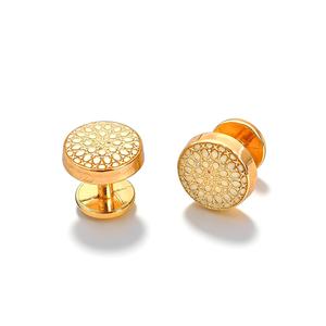 Botón de metal dorado KUNSHUO para ropa Baju Melayu, botón personalizado con logo de marca para camisas y ropa Baju Melayu - Product Image 5