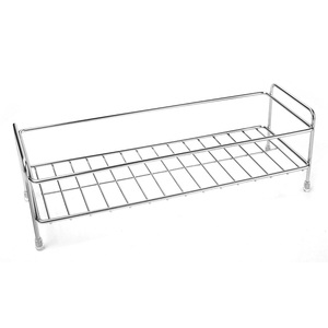 Étagère murale moderne à double niveau en acier inoxydable 304, imperméable, pour le rangement des serviettes dans la salle de bain, panier rectangulaire - Product Image 1