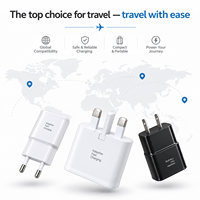 Chargeur rapide adaptatif OEM 15W en gros, adaptateur secteur USB portable pour téléphones Samsung Galaxy, chargeurs et adaptateurs US EU UK