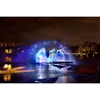 Fuente Musical de Agua con Proyección de Hologramas 3D Personalizada, con Espectáculo de Láser para Parques, Plazas y Espacios Comerciales