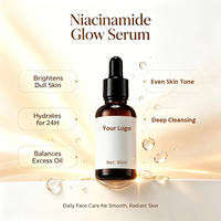 Sérum Visage Hydratant et Éclaircissant 30ml à la Niacinamide et aux AHA pour un Teint Uniforme – Marque Blanche