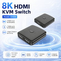 Répartiteur/Selecteur Vidéo Bidirectionnel 2-en-1 / 1-en-2 pour Switch 8K*60Hz avec Alimentation 5V/1A en Stock