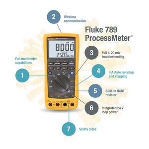 Fluke 789 ProcessMeter 4-20 Ma DC – Alimentation de boucle de mesure - Product Image 4
