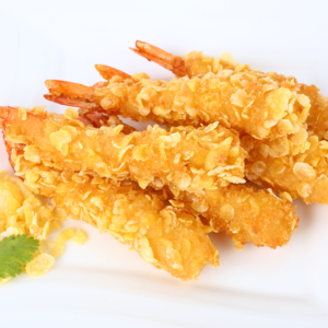 Crevettes entières surgelées façon japonaise, panées aux céréales, pour amuse-gueules, export en vrac, OEM personnalisé - Product Image 1