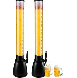 Dispensador de cerveja transparente com torneira, dispensador de bebidas margarita para festas, torre mimosa