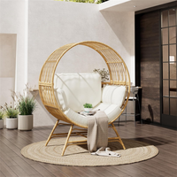 Fauteuil suspendu en rotin d'extérieur, chaise longue en osier pour balcon, véranda, salon, jardin