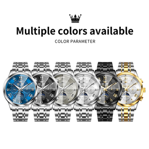 OLEVS 7113 Orologio Meccanico Automatico di Lusso Sportivo in Acciaio Inossidabile con Fasi Lunari, Luminoso e Impermeabile per Uomo - Product Image 5