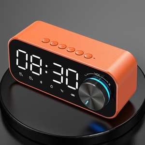 2023 nóng bán Máy nghe nhạc Led Bluetooth Speaker với hiển thị kỹ thuật số TF Thẻ bàn bảng đồng hồ báo thức Loa - Product Image 2