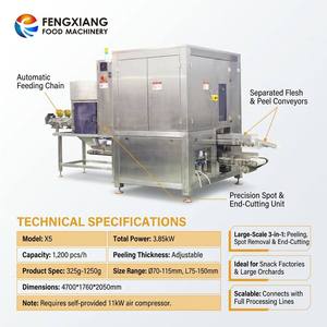 Machine à peler les ananas Fengxiang, certifiée CE, énorme processeur de fruits automatique pour la préparation des ananas de Malaisie - Product Image 2