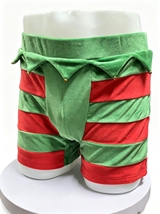 Caleçons Boxers Homme Personnalisés Doux et Moelleux pour Noël, Ambiance Festive, Ludiques et Coquins, avec Clochettes, Costume de Jeu de Rôle - Product Image 6