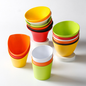 Recipiente para verduras para hot pot, tazón inclinado para verduras, tazón de condimentos de autoservicio para restaurantes, melamina - Product Image 3