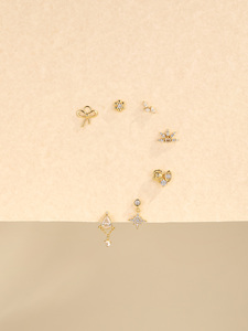Pendientes de Plata 925 con Circonitas, Diseño Mini, Alta Calidad, Gran Venta - Product Image 3