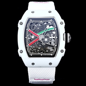 Montre mécanique automatique haut de gamme pour homme, légère, style sport, avec mouvement squelette, en fibre de carbone et nylon - Product Image 3