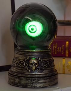 Timbre de Puerta Acrílico con Calavera Espeluznante DAMAI, con Dos Ojos LED Rojos, Función de Voz, Uso en Interiores, Funciona con Pilas AA, para Decoración de Halloween - Product Image 4