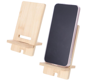 Support de bureau <span class=keywords><strong>en</strong></span> <span class=keywords><strong>bois</strong></span> portable pour téléphone - Product Image 1