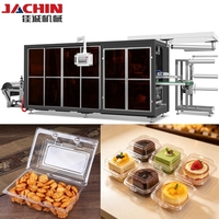Boîtes en plastique automatiques pour gâteaux ronds transparents, boîtes à biscuits avec séparateurs, boîte d'emballage personnalisée pour biscuits, machine de thermoformage