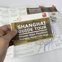 Folleto de Viaje Plegable Grande Personalizado, Diseño Multidoblado, Impresión Offset en Papel, Impresión Offset para Mapas de Ciudades, Impresión Digital