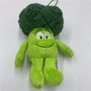 Chất Lượng Cao Tùy Chỉnh Phim Hoạt Hình Rau Nhồi Bông Sang Trọng Bông Cải Bông Cải Bông Trái Cây Gối Vui Trái Cây Móc Khóa & Mềm Đồ Chơi Đầy Với PP Bông - Product Image 4