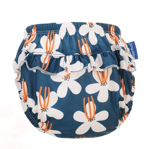 Happyflute Mesh Swim Diaper Pants Lace Baby Breathable Swimming Pants Diaper Wholesale