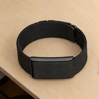 Tali Olahraga Nilon Pengganti yang Dapat Disesuaikan dengan Pengait dan Pengikat Elastis untuk Tali Amazfit Helio Gelang Pelacak Kebugaran