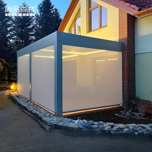 Restaurant Store personalizzato moderno bambù orizzontale semplice <span class=keywords><strong>rullo</strong></span> elettrico telecomandato UV blocco finestra francese - Product Image 1