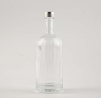 Vente en gros Bouteille en verre 700ml Bouteille en verre tequila haut de gamme Bouteille en verre d'eau minérale evian pour boissons