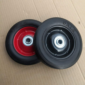 Solid Wheel 6 X 1.5 Inch Ball Bearing Puncture Proof <b>For</b> Handcart <b>Tool</b> <b>Cart</b> - Product Image 1