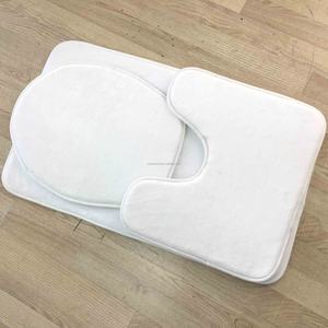 Ensemble de tapis de salle de bain en polyester vierge pour sublimation, 3 pièces - Product Image 2