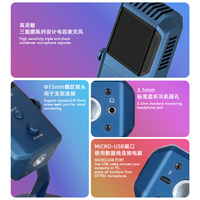 Microfono a Condensatore Omnidirezionale USB Professionale per Gaming, Conferenze, Podcast, Registrazione con Controllo del Guadagno e Pulsante Muto