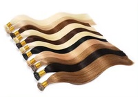 Extensions de cheveux humains vierges Remy russes européens, pré-collées à la kératine, pointes I F U V Y, lisses et soyeuses, super double drawn, personnalisables