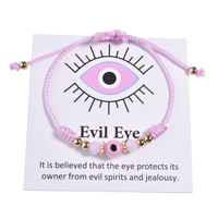 2025 cristal Offre Spéciale coloré oeil du diable tressé corde Bracelet pour femmes mode Simple mauvais œil perle Bracelets