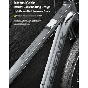 Bicicletta Robusta da 26 Pollici per Adulti con Struttura in Acciaio al Carbonio e Tecnologia di Ammortizzazione, 24 Velocità per Lavoro o Tempo Libero - Product Image 3