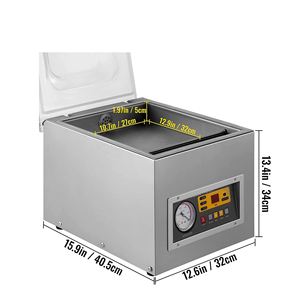 Scelleuse sous vide électrique automatique commerciale verticale à double chambre en acier inoxydable 304 pour emballage alimentaire, 400/500/600, nouvelle génération - Product Image 1