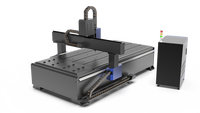 Grande machine de fraisage CNC pour bois de haute précision 1325, moteur à engrenages PLC 3.0KW, refroidissement par eau, commande Mach3, table à rainures en T, moteur unique