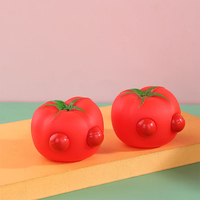 Jouet Squishy Tomate Réaliste en Vinyle, Anti-stress, Amusant, pour Fidget, Squeeze et Farces, Vente en Gros, Cadeau de Fête