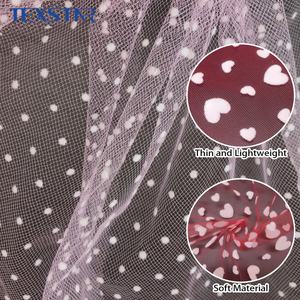 <span class=keywords><strong>Tessuto</strong></span> in <span class=keywords><strong>Tulle</strong></span> Stampato con Fiori Rossi Personalizzato 100% Poliestere Leggero Traspirante a Maglia per Matrimoni e Casa - Product Image 4