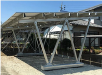 Systèmes de carport solaires SOEASY, carports solaires en aluminium pour le stationnement des voitures