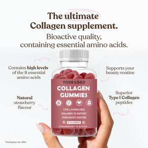 Suplemento de Belleza Diario OEM/ODM, Deliciosas Gomitas de Colágeno Marino con <span class=keywords><strong>8</strong></span> Aminoácidos <span class=keywords><strong>Esenciales</strong></span> para Hidratar la Piel y Antienvejecimiento - Product Image 4