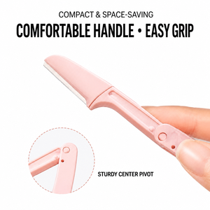 Ensemble de rasoirs à sourcils pliables en acier inoxydable, lame portable, tondeuse à sourcils, rasoir pour les poils du visage pour femmes - Product Image 4