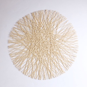 Nordic style home multi-function weaving padded <strong>table</strong> insulation pad <strong>round</strong> placemat <strong>table</strong> <strong>mat</strong> - Product Image 3