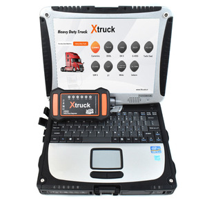 Kit de diagnostic pour véhicules lourds, ordinateur portable CF19, scanner X-truck Y009 HDD CAN-BUS pour camion et excavatrice Renault - Product Image 4
