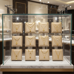 Collier tendance rétro J Fashion plaqué or, double couche, pendentif multi-éléments papillon, imitation perle, chaînes, cadeau pour fête - Product Image 1