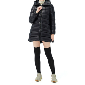 Logotipo personalizado <span class=keywords><strong>2022</strong></span> de alta calidad térmica con capucha gabardina larga plumón de <span class=keywords><strong>ganso</strong></span> Puffer Casual invierno mujeres abrigo de talla grande chaquetas para <span class=keywords><strong>mujer</strong></span> - Product Image 4